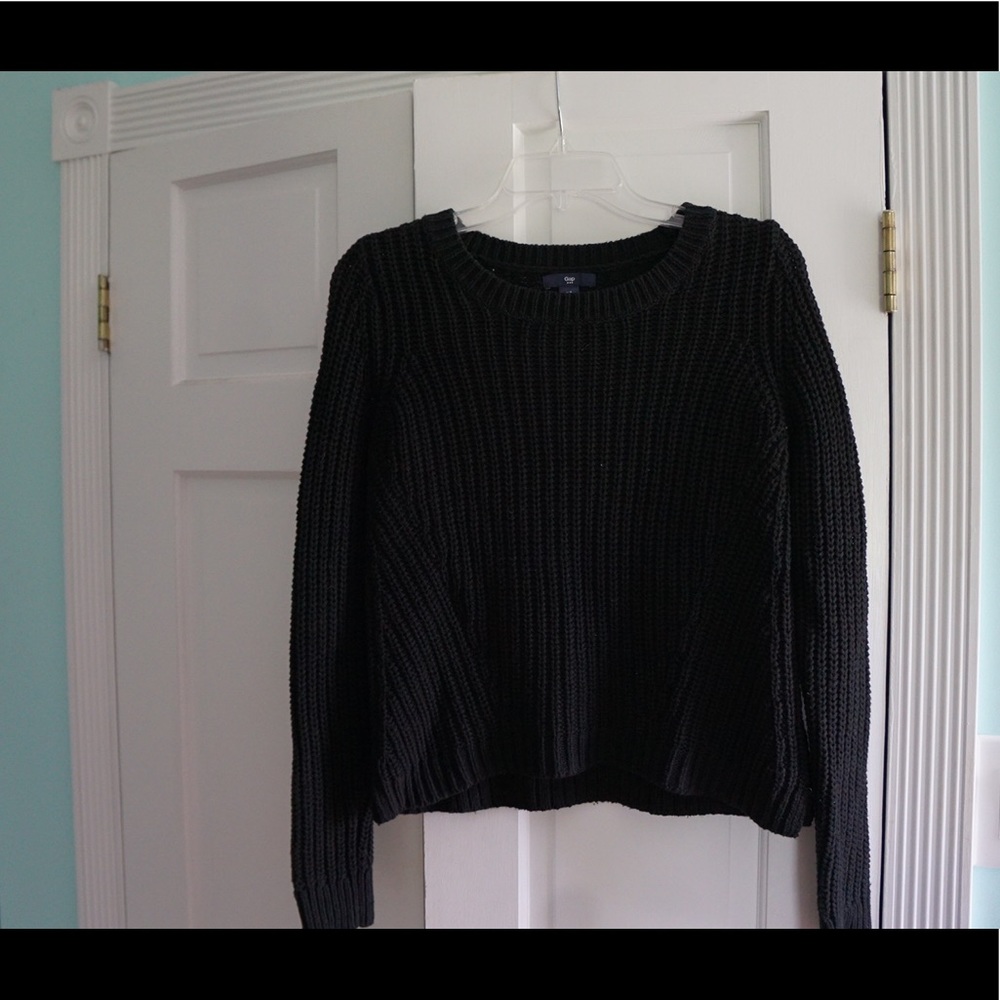 Black Knit Gap Sweater